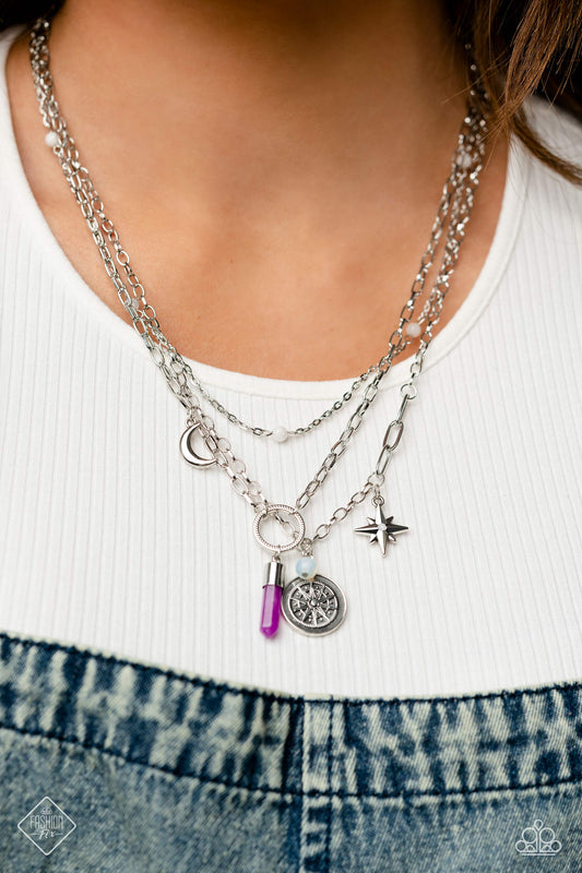 Notable Navigator - Purple Necklace - Fashion Fix June 2023