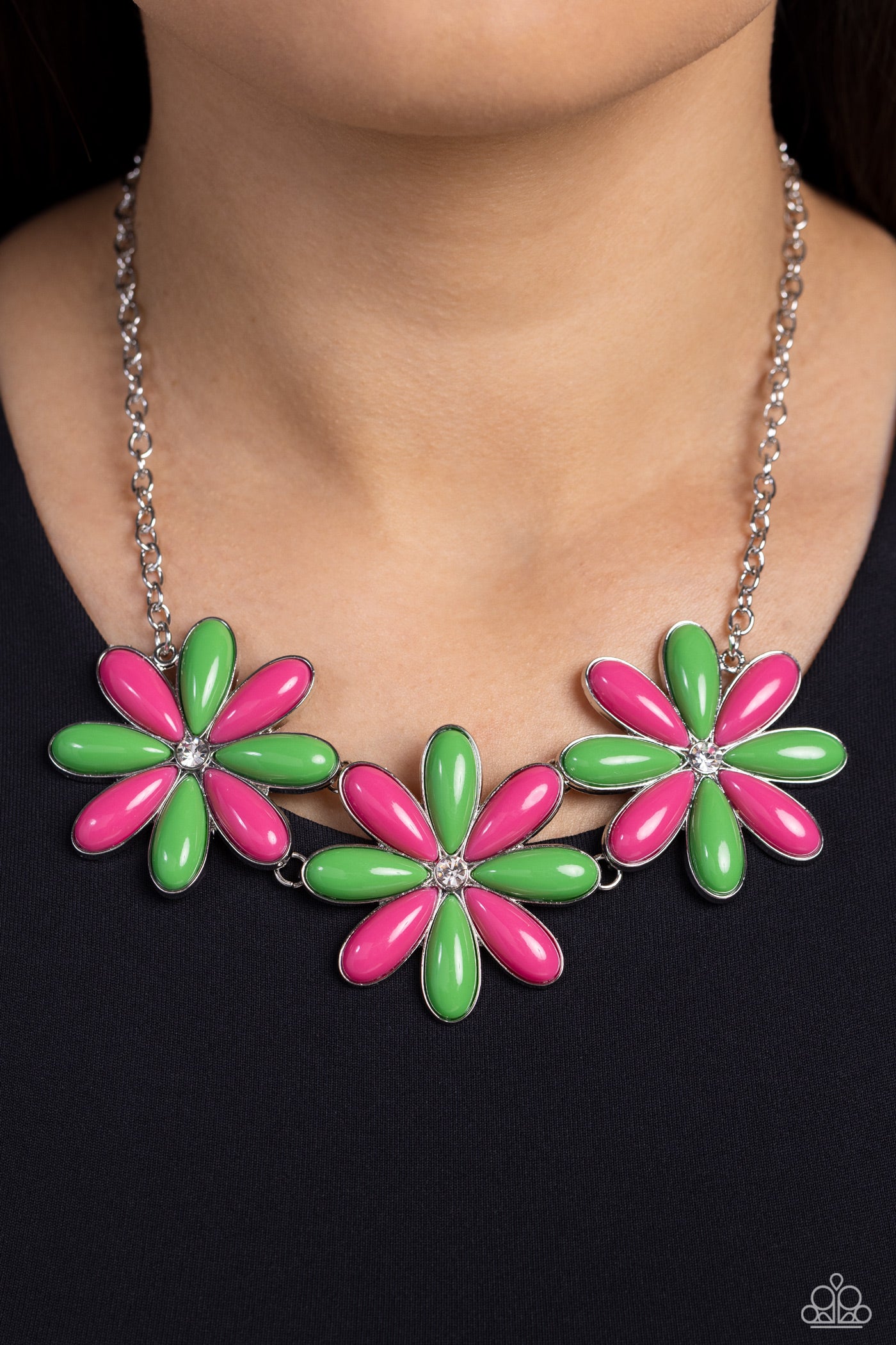 Bodacious Bouquet - Green Necklace