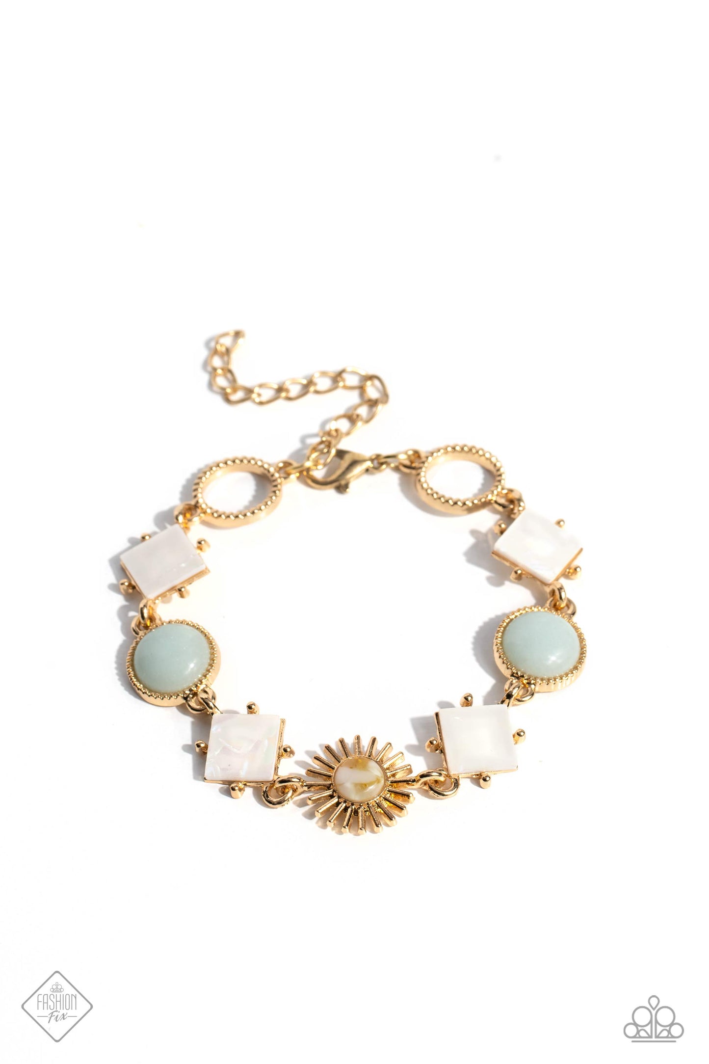 Sunburst Splendor - Gold Bracelet - Fashion Fix September 2023