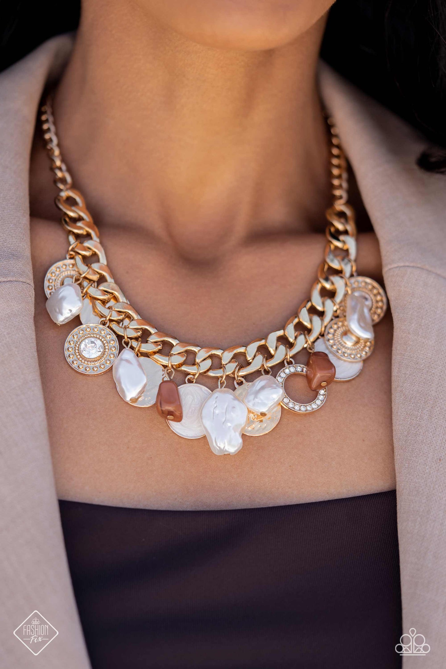 Now SEA Here - Gold Necklace - Fashion Fix August 2023