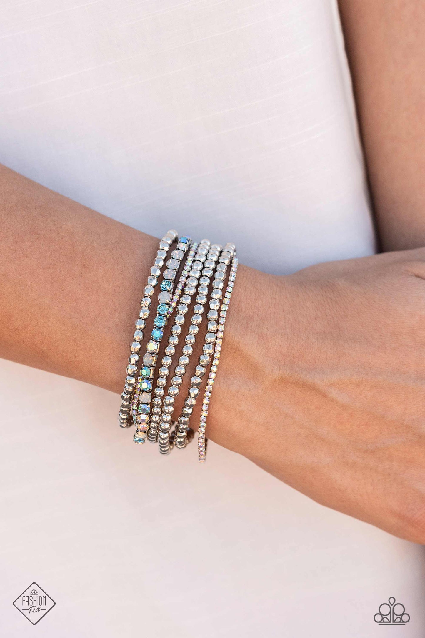 Stellar Sequence - Blue Stretch Bracelets - Fashion Fix August 2023