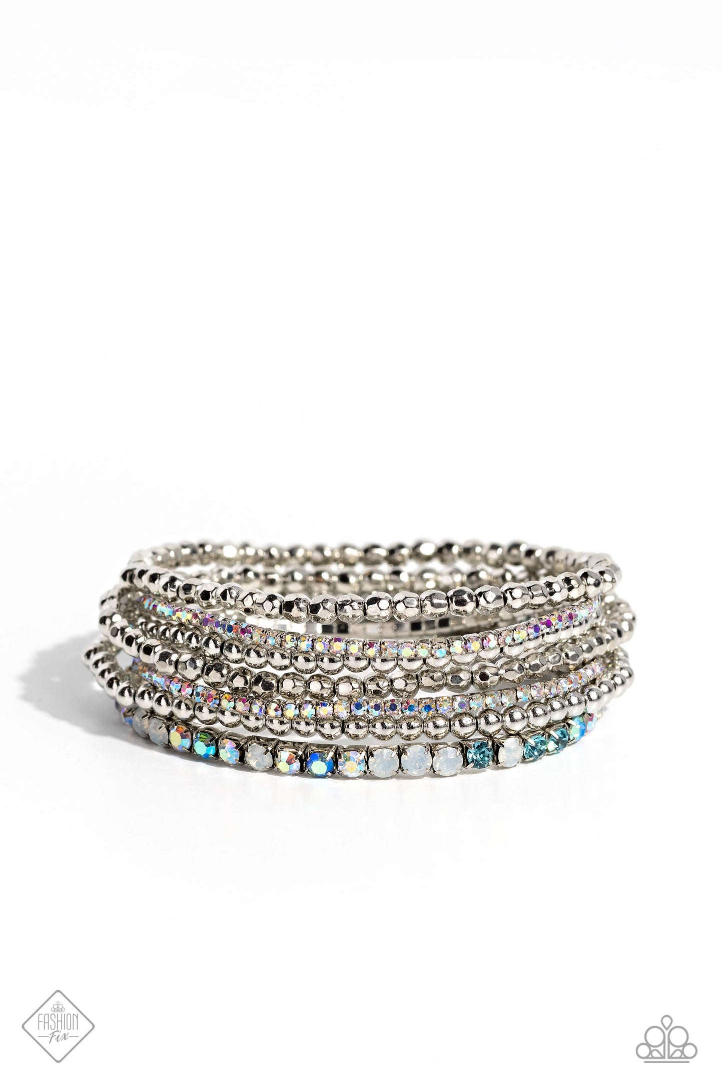 Stellar Sequence - Blue Stretch Bracelets - Fashion Fix August 2023