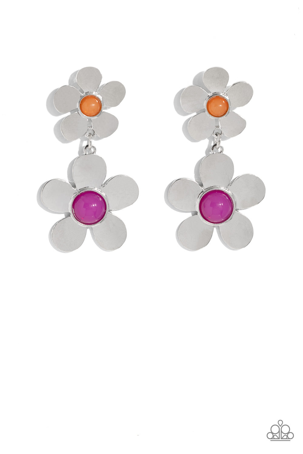 Fashionable Florals - Pink Earring