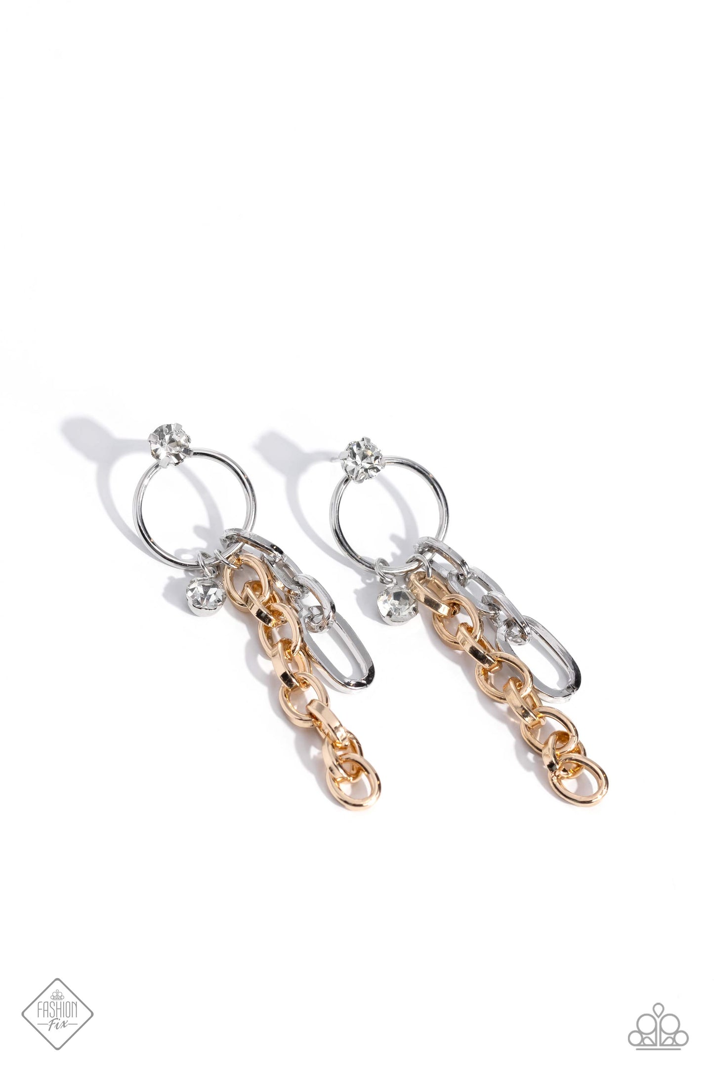 Two-Tone Trendsetter - Multi Earrings - Fashion Fix September 2023