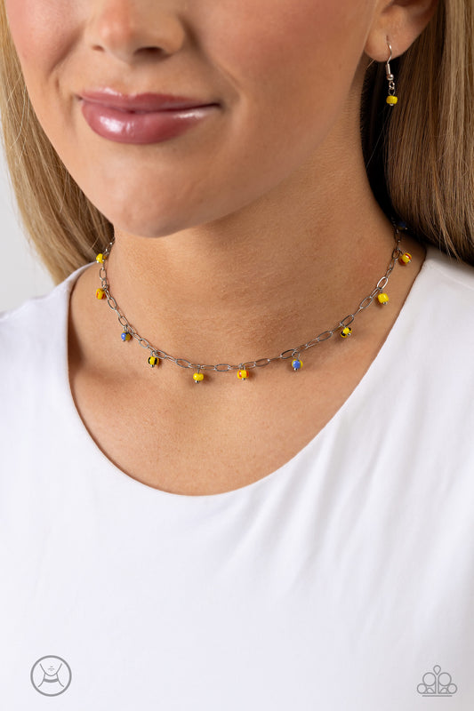 Beach Ball Bliss - Yellow Necklace