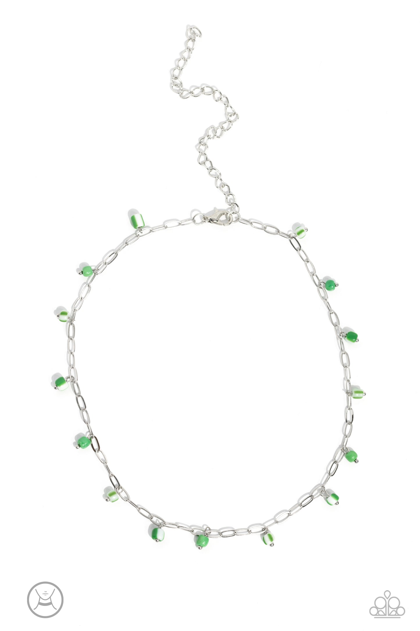 Beach Ball Bliss - Green Necklace