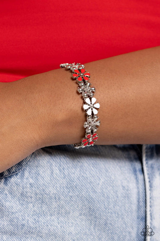 Floral Fair - Red Bracelet