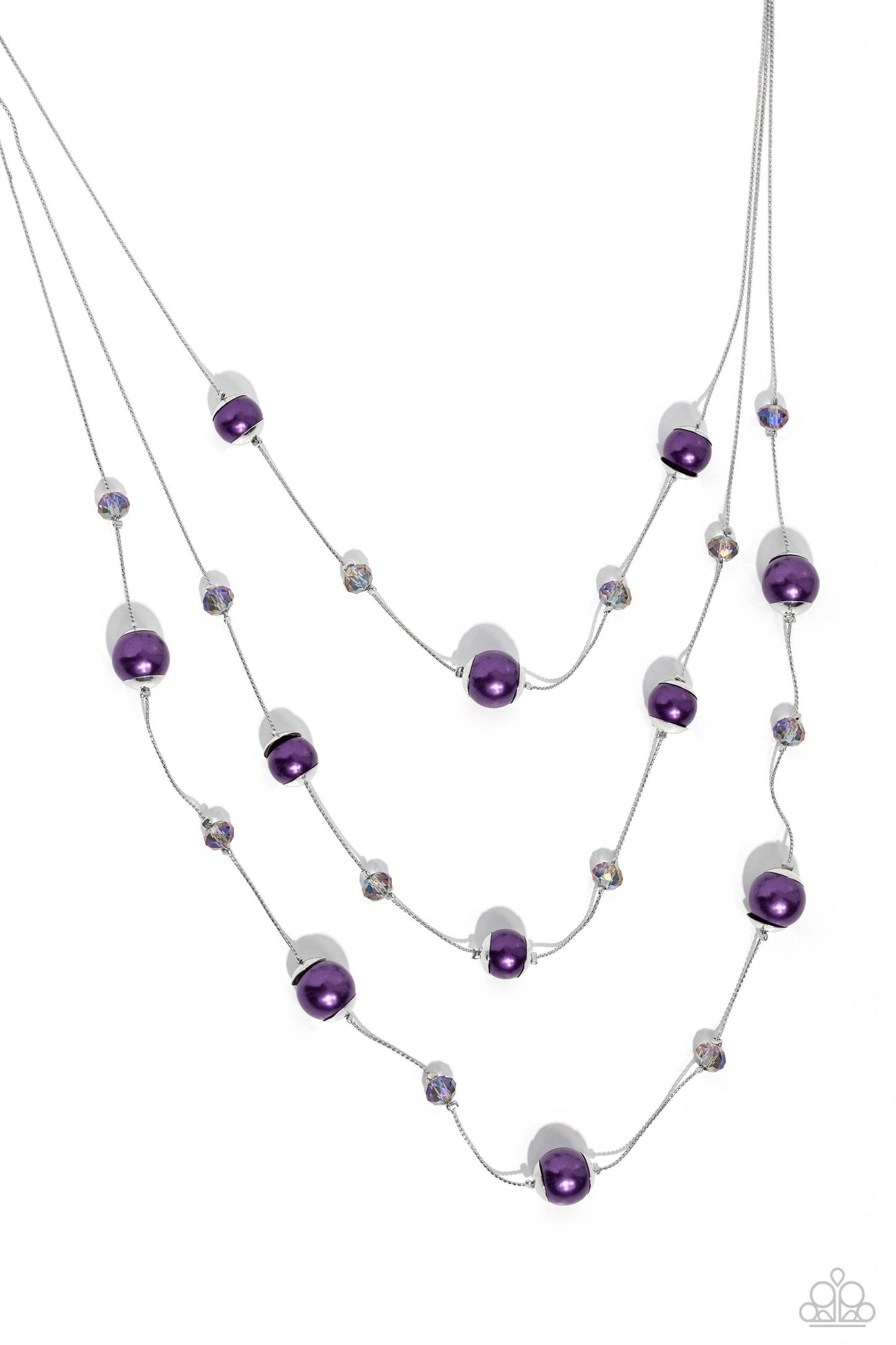 Glistening Gamut - Purple Necklace