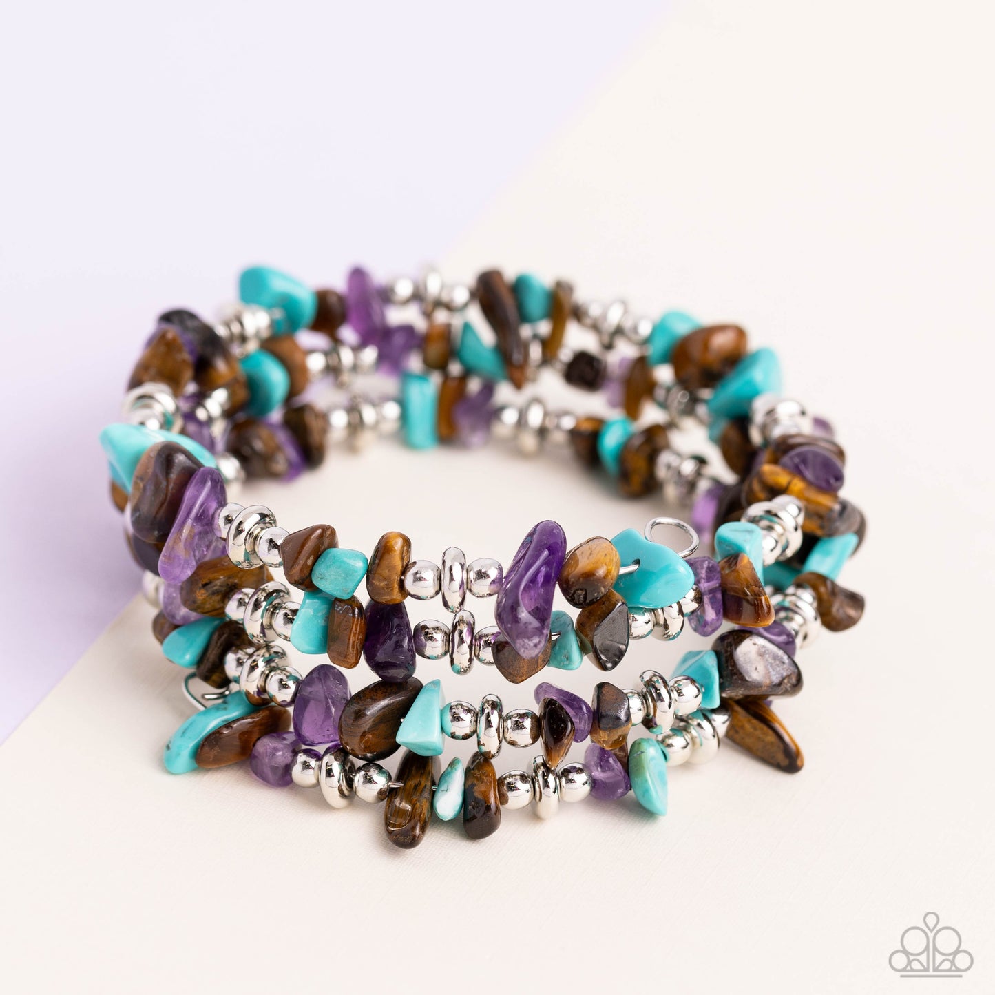 Stacking Stones - Brown Bracelet