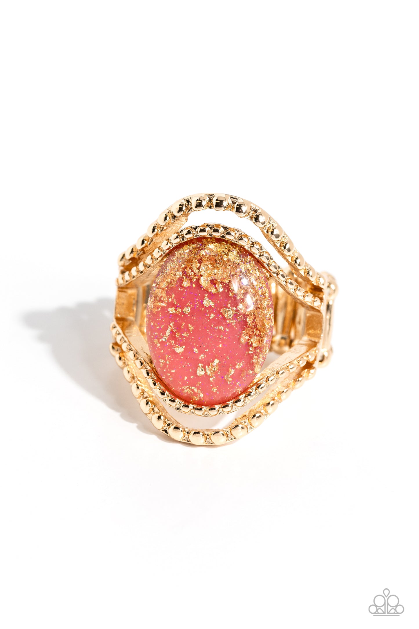 Noble Nebula - Pink Ring set in Gold