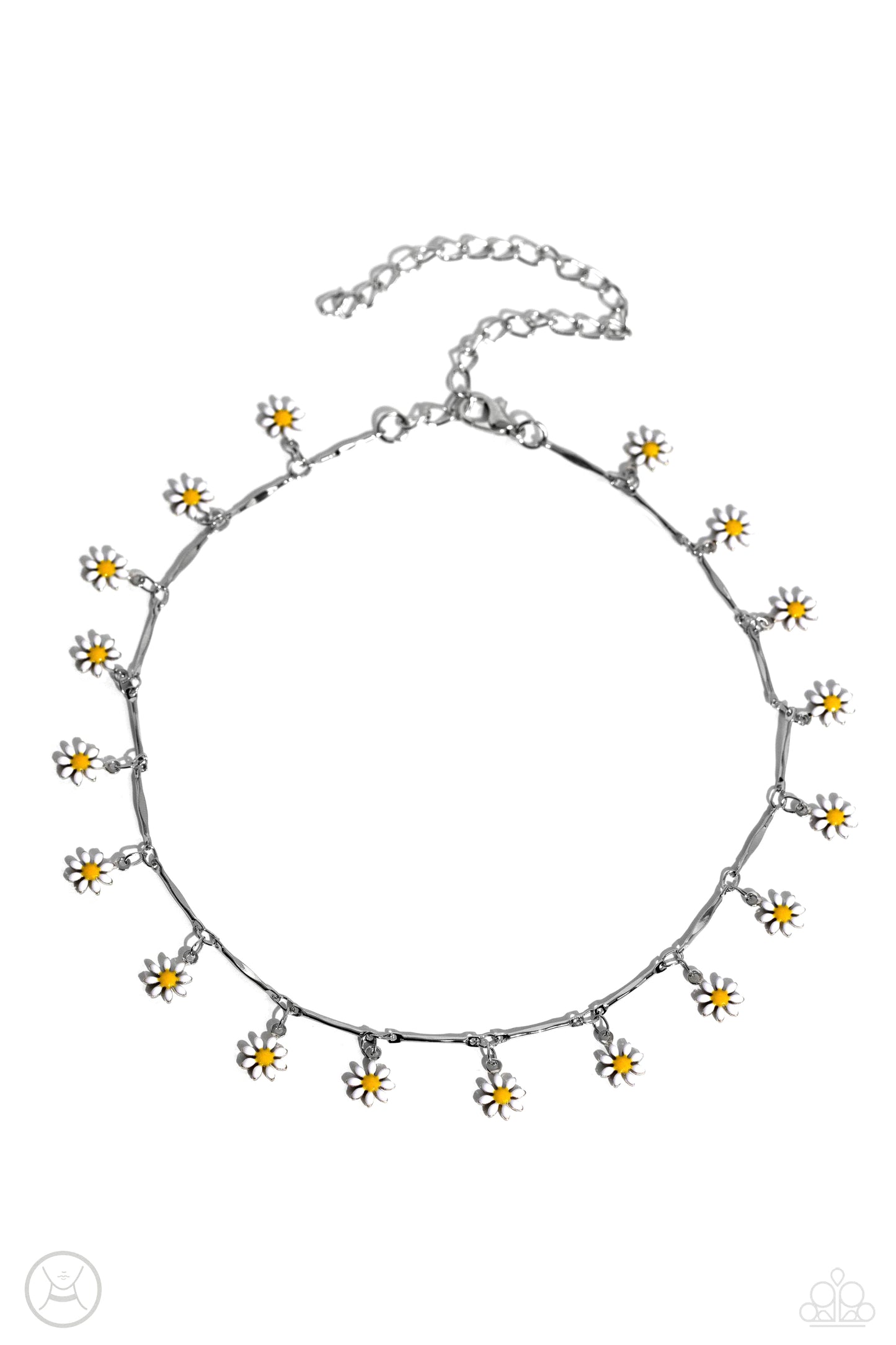 Delicate Display - White Necklace