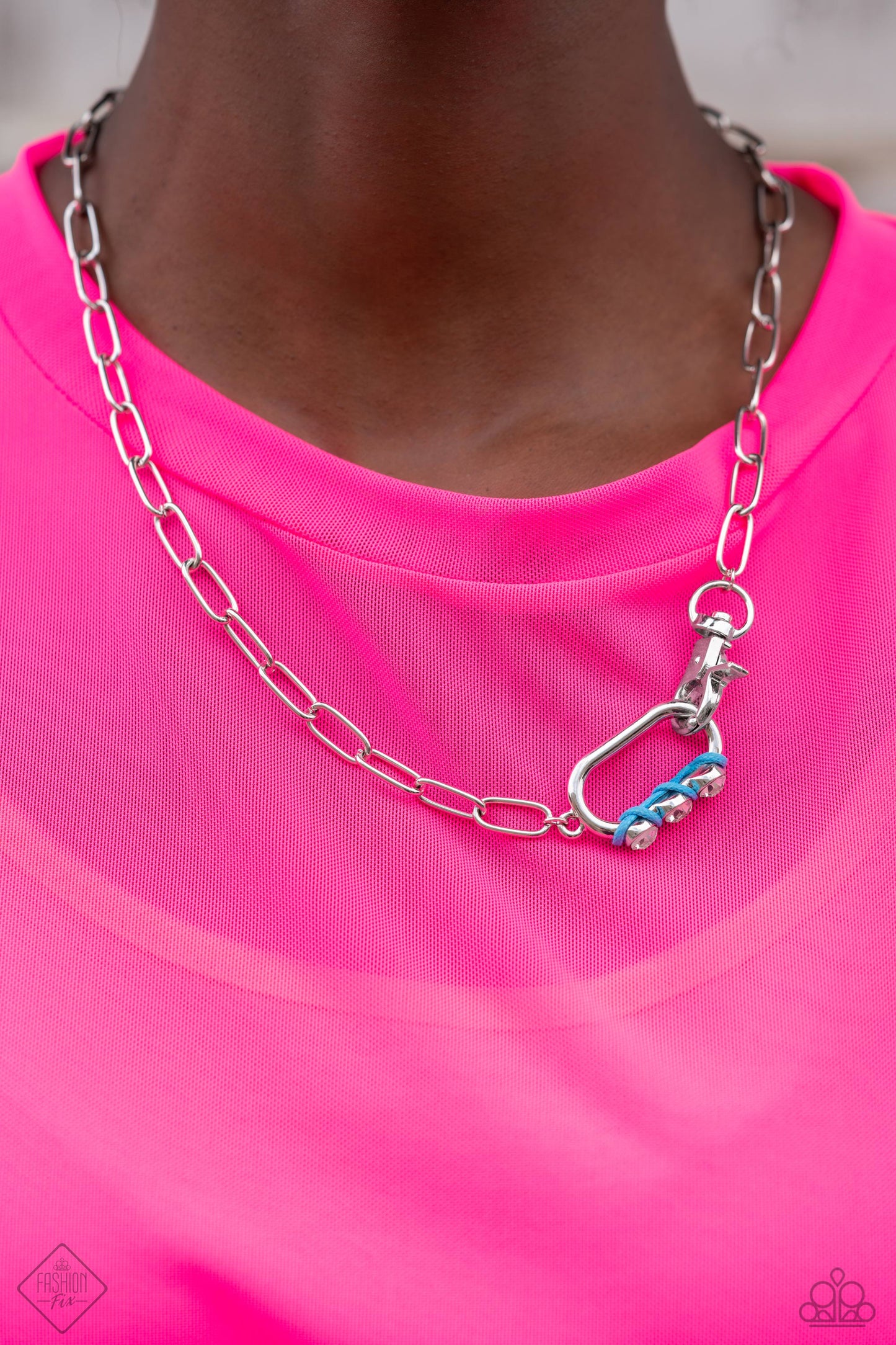 Dont Want to Miss a STRING - Blue Necklace - Fashion Fix September 2023