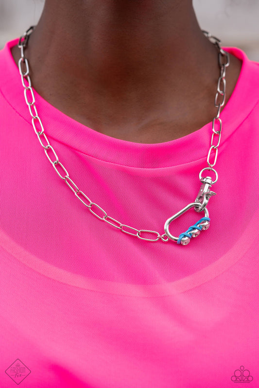 Dont Want to Miss a STRING - Blue Necklace - Fashion Fix September 2023