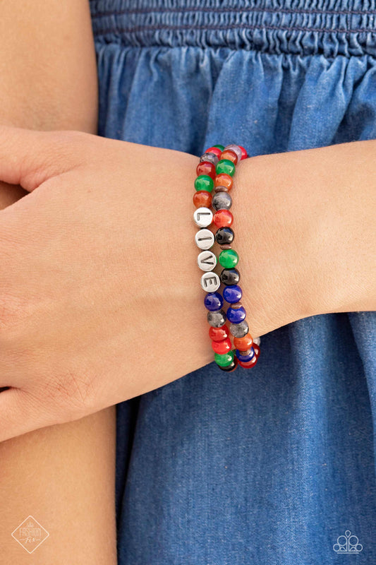 BEAD That As It May - Red Stretch Bracelet - Fashion Fix August 2023