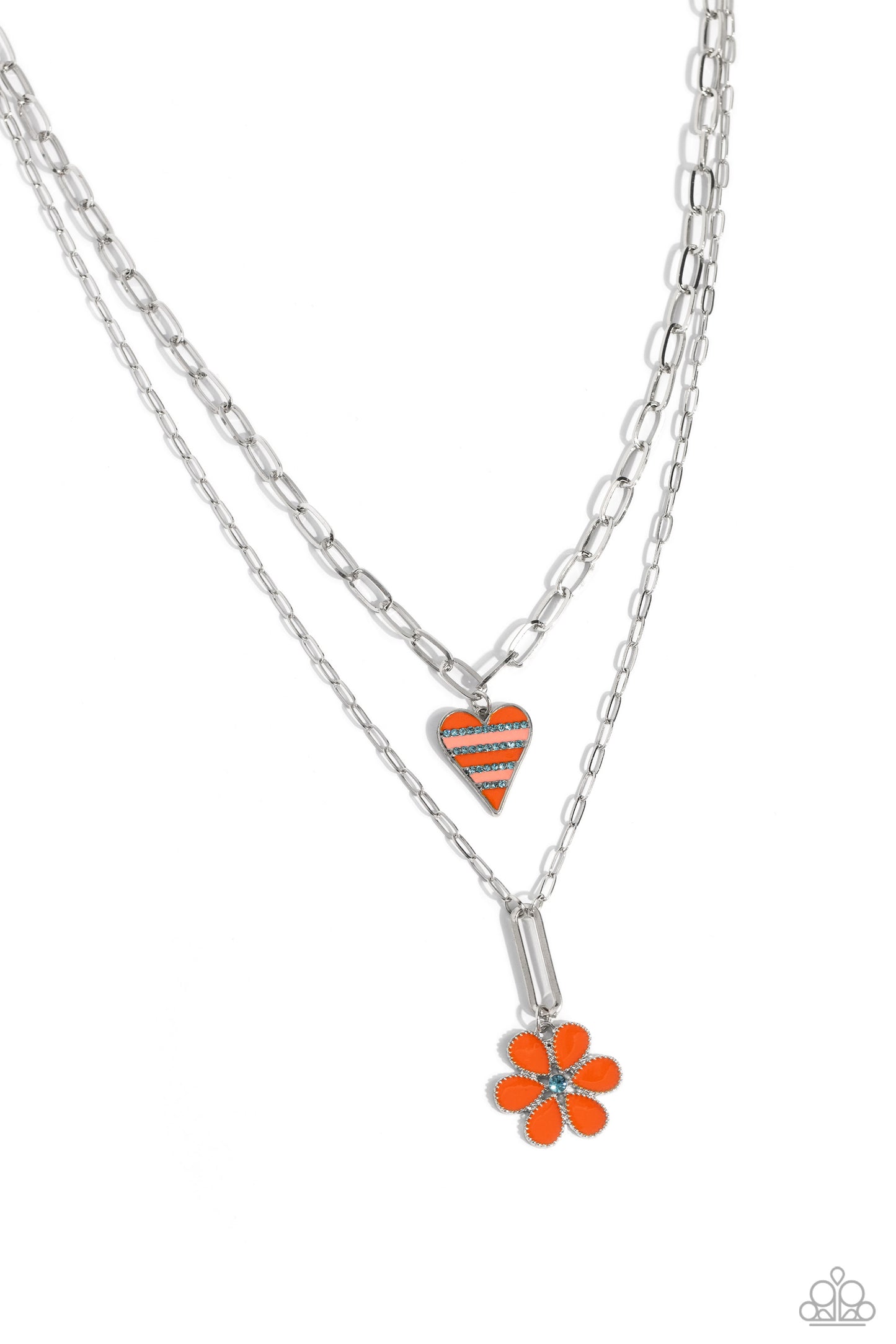 Childhood Charms - Orange Necklace