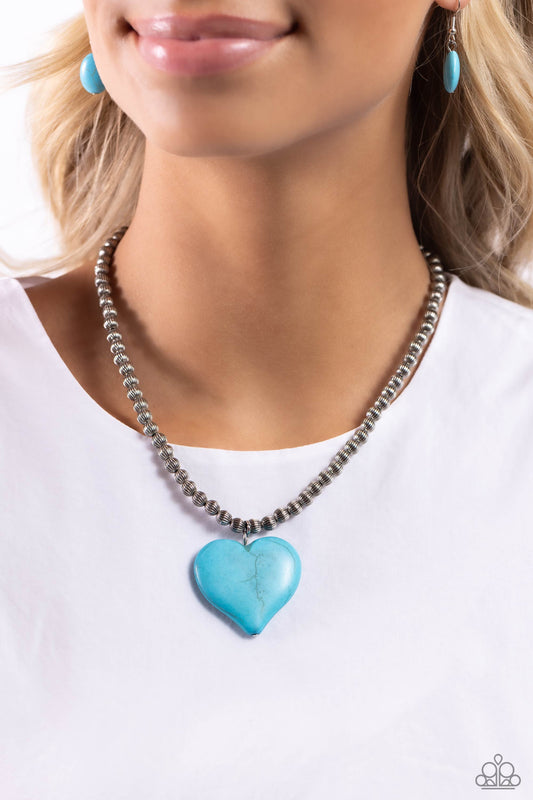 Picturesque Pairing - Blue Necklace