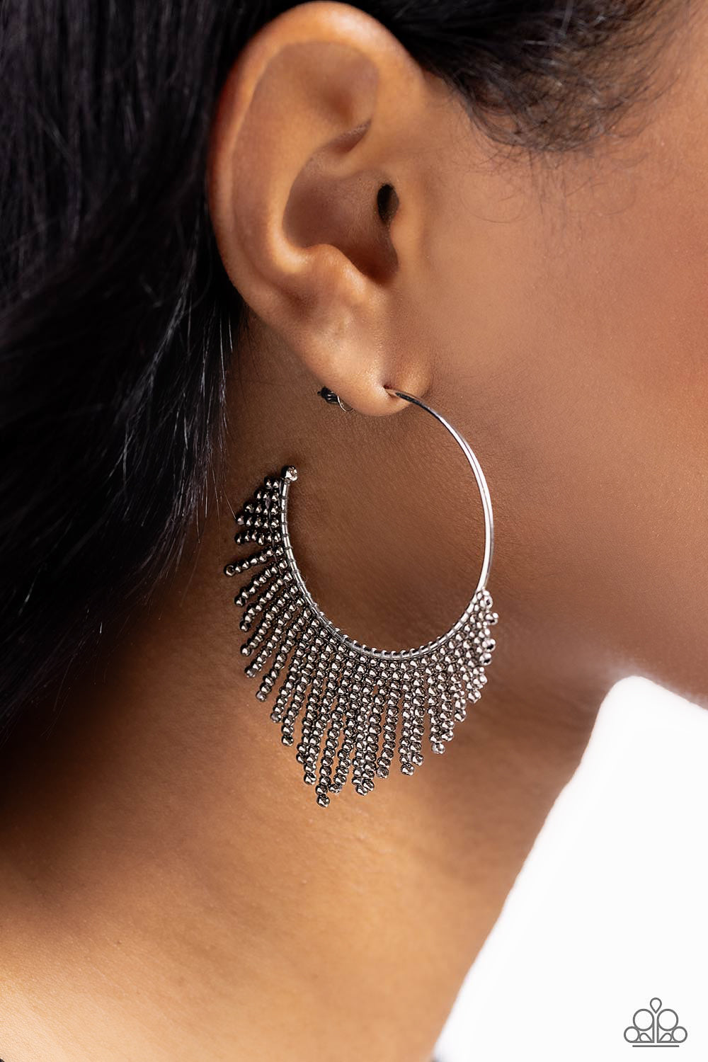 Tailored Tassel - Silver Earring