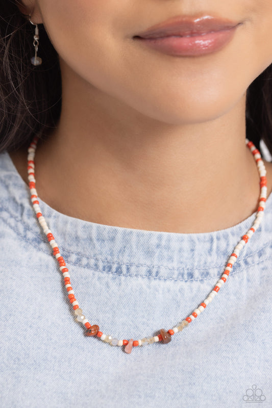 Naturally Notorious - Orange Necklace