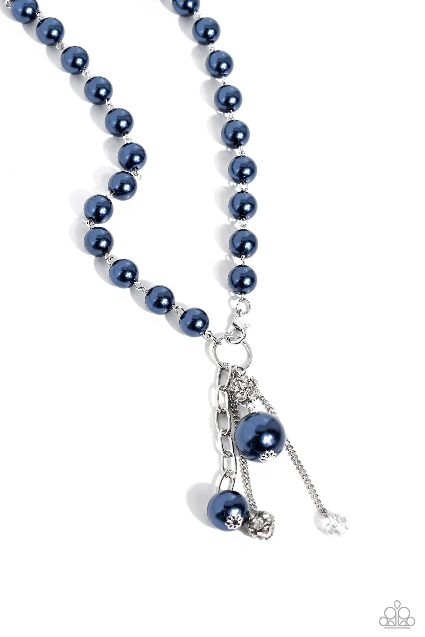 White Collar Welcome - Blue Necklace