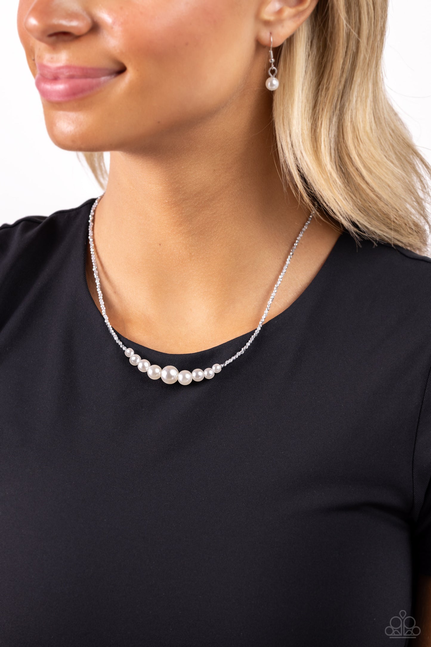 White Collar Whimsy - Silver Necklace