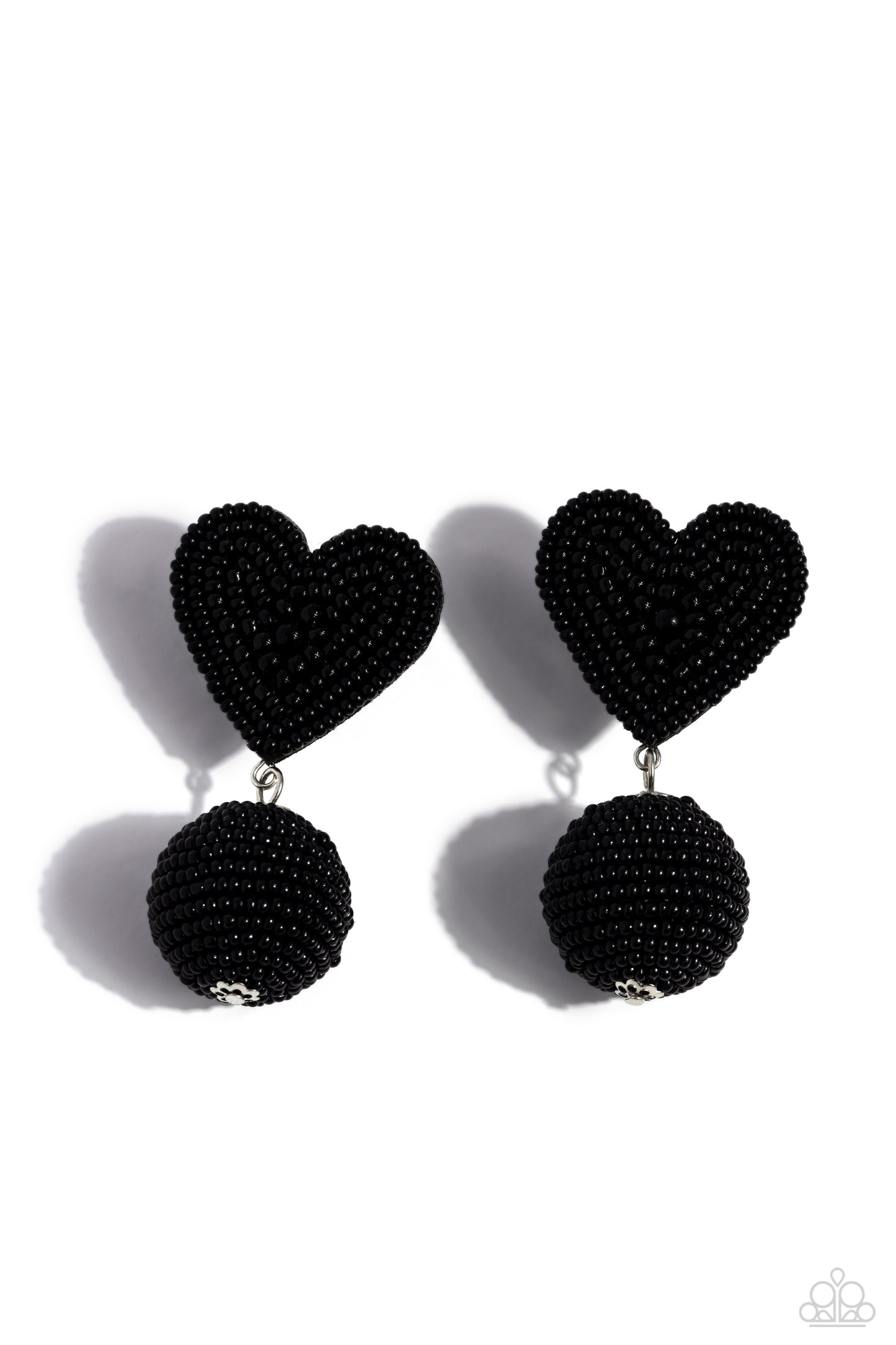 Spherical Sweethearts - Black Earring