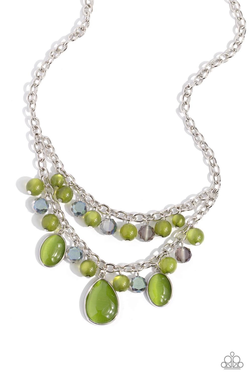 Dewy Disposition - Green Necklace