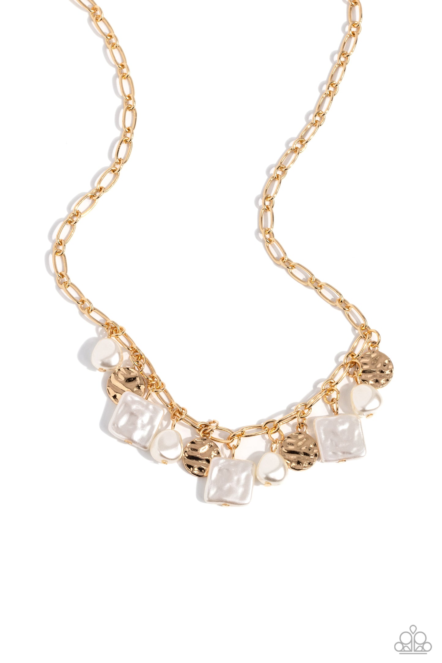 Sophisticated Squared - Gold Necklace