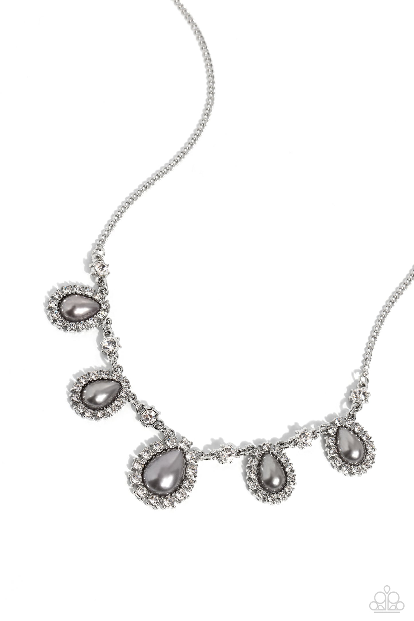 Teardrop Team - Silver Necklace