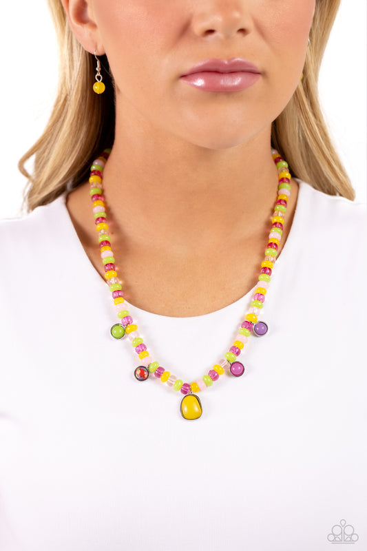 Colorfully California - Yellow Necklace