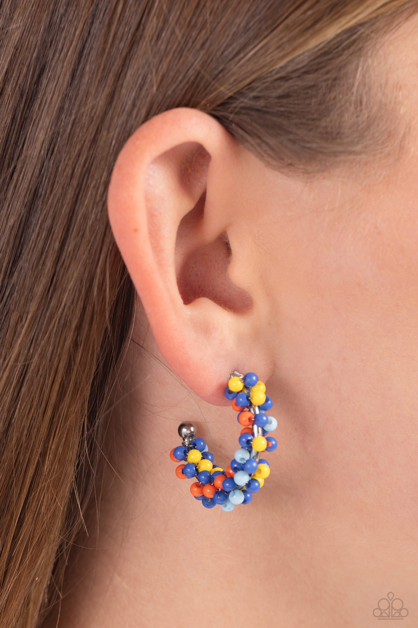 Balloon Backdrop - Blue Earring