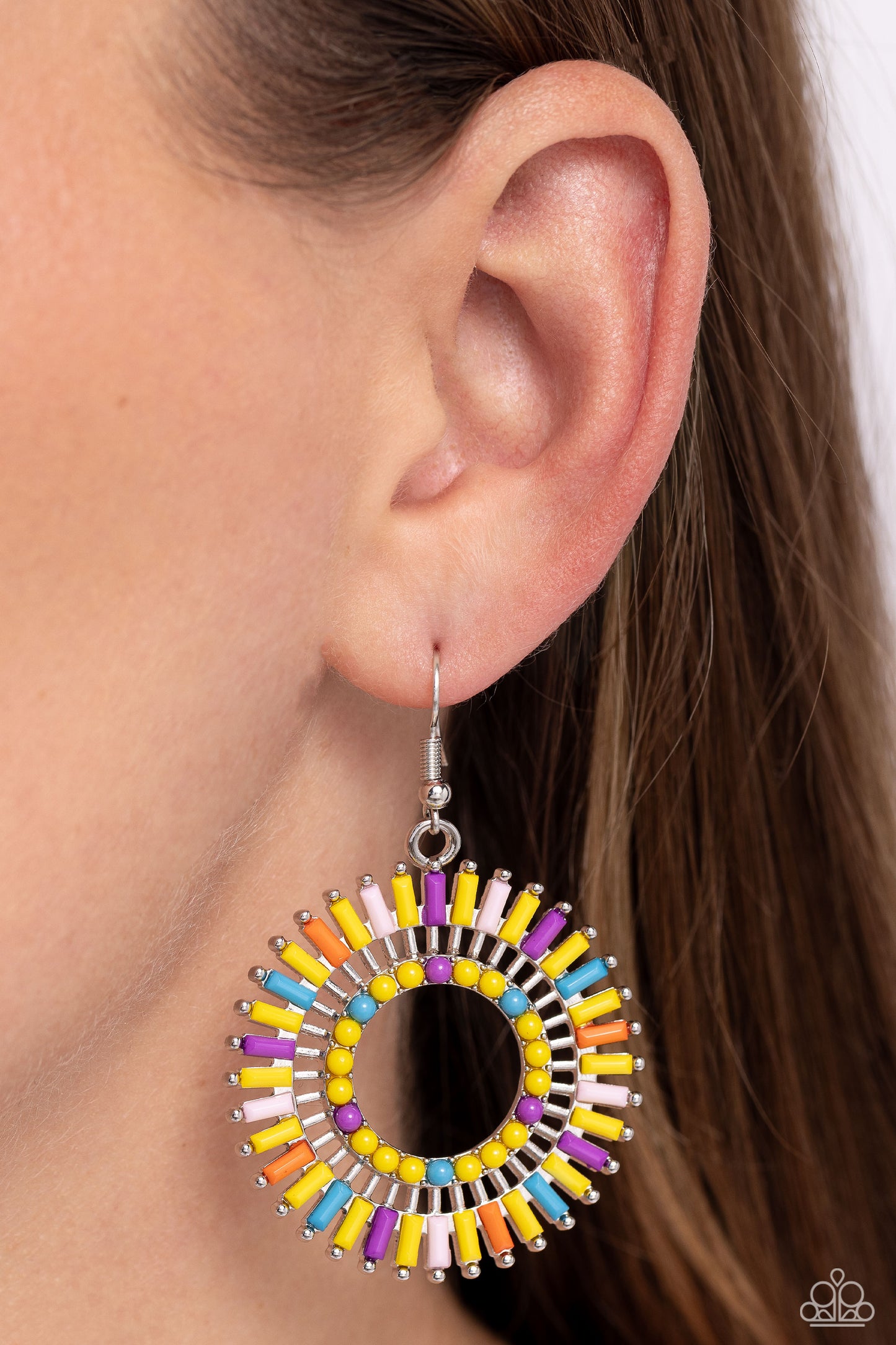 Ferris Wheel Finale - Yellow Earring