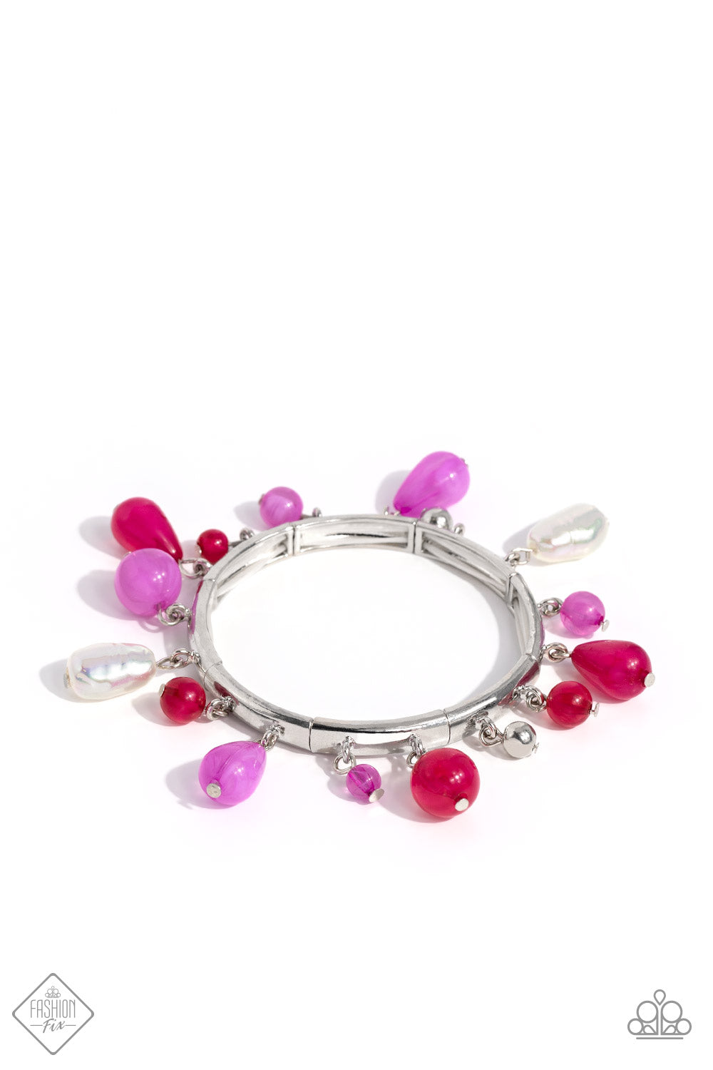 Lush Landscaping - Pink Stretch Bracelet - Fashion Fix December 2023