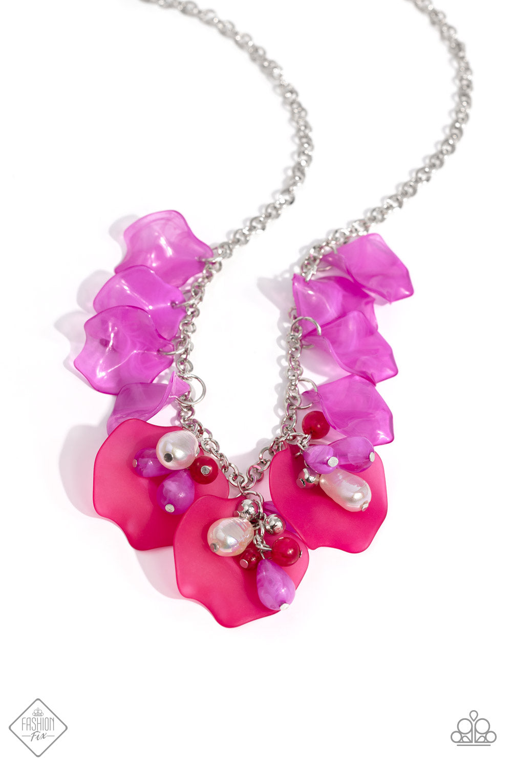 Lush Layers - Pink Necklace - - Fashion Fix December 2023