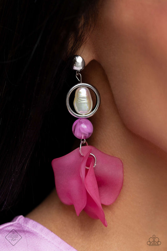 Lush Limit - Pink Earrings - Fashion Fix December 2023