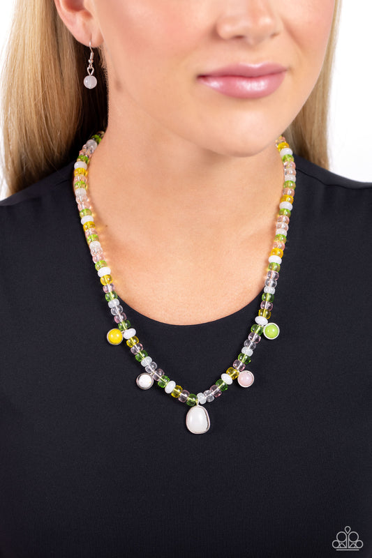 Colorfully California - White Necklace