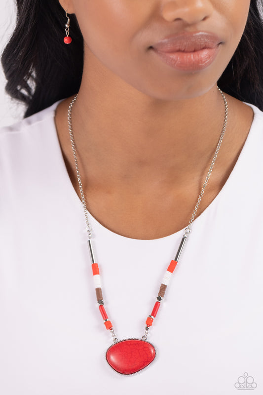 Seize the Sahara - Red Necklace