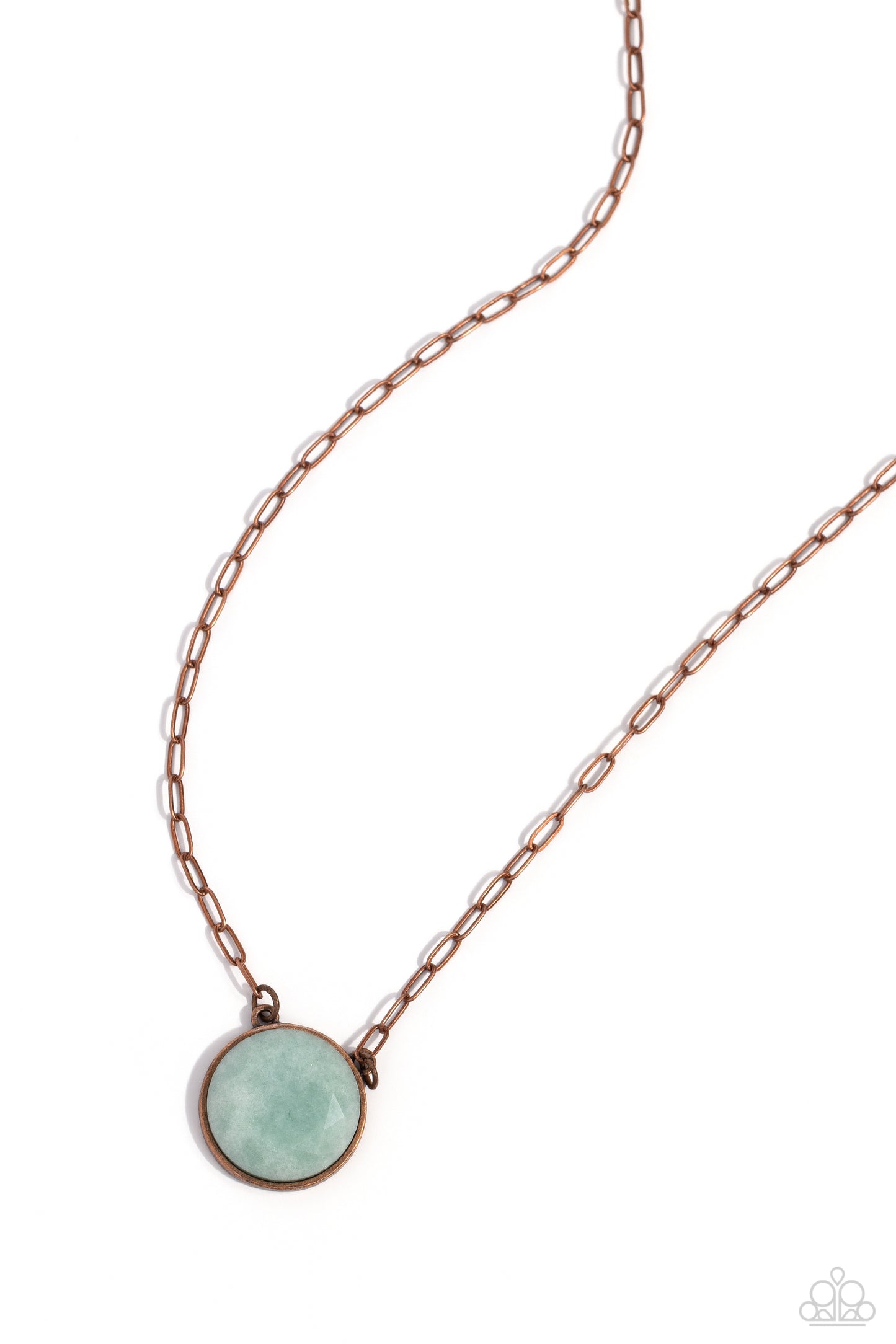 Suspended Stone - Copper Necklace