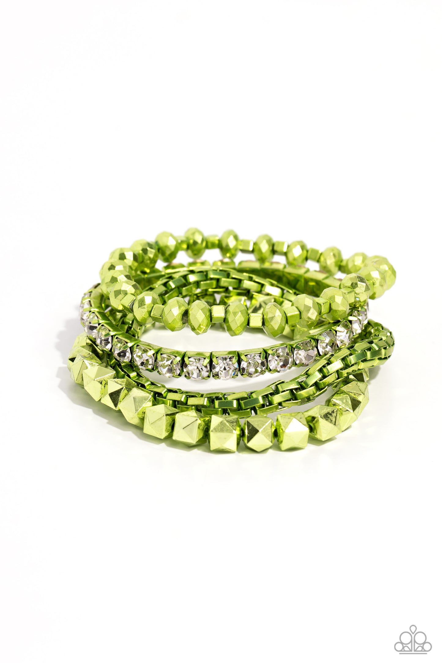 Punk Pattern - Green Bracelet