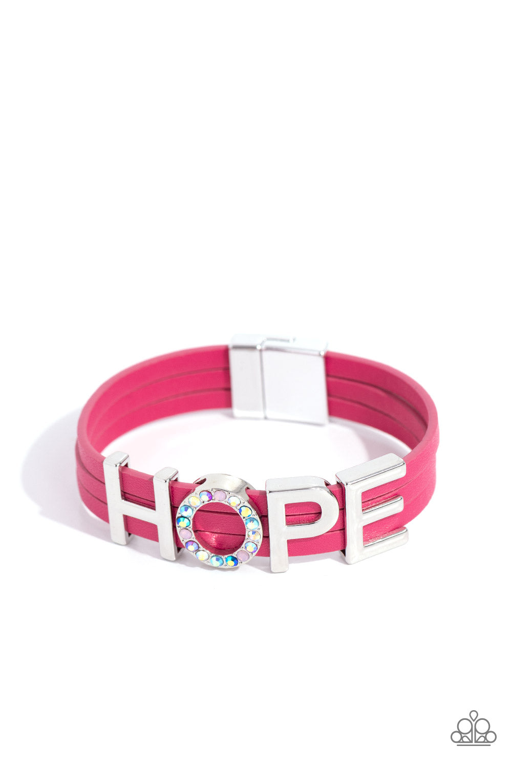 Hopeful Haute - Pink Bracelet