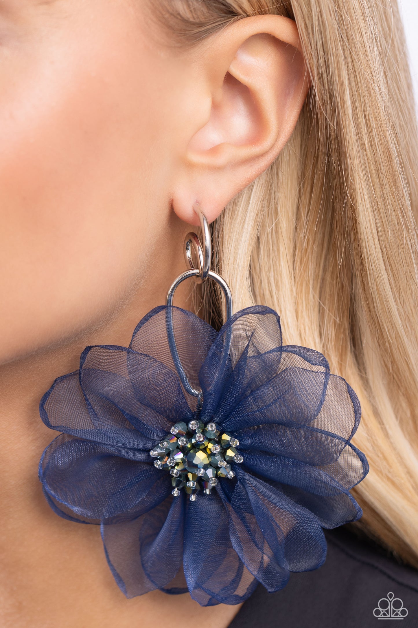 Cosmopolitan Chiffon - Blue Earring