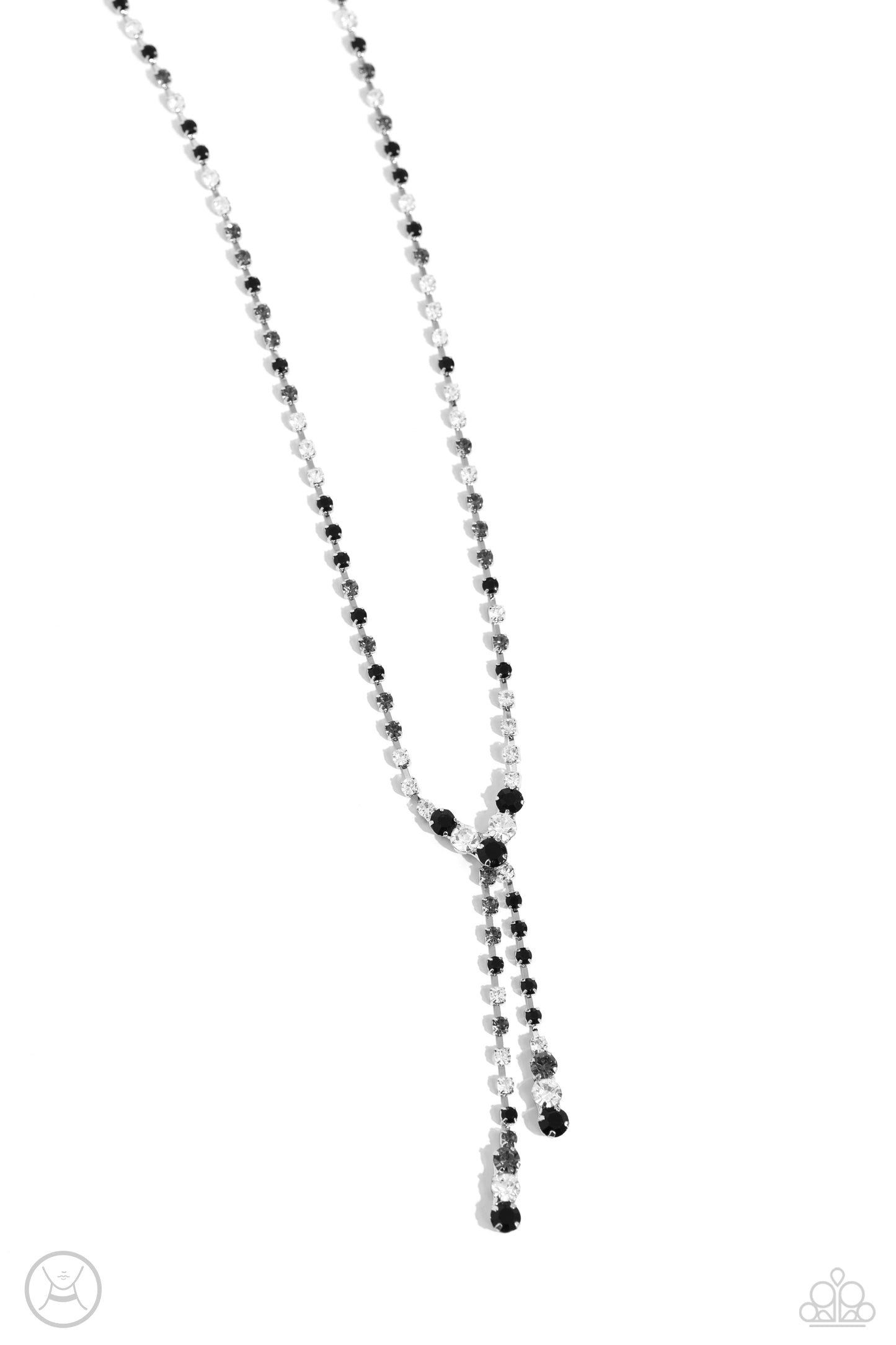 Blinding Balance - Black Necklace