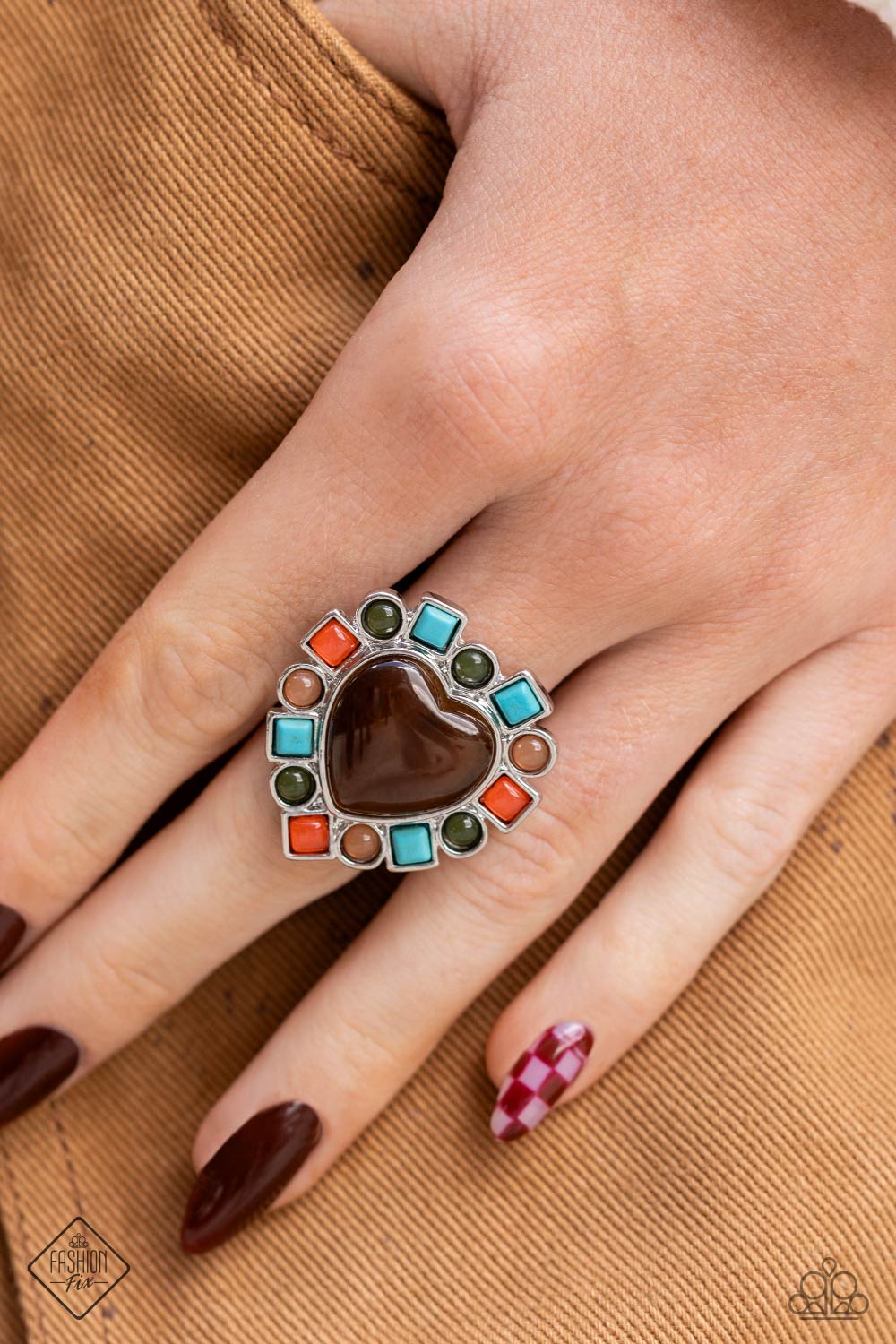 Desertscape Decadence - Brown Ring - Fashion Fix December 2023