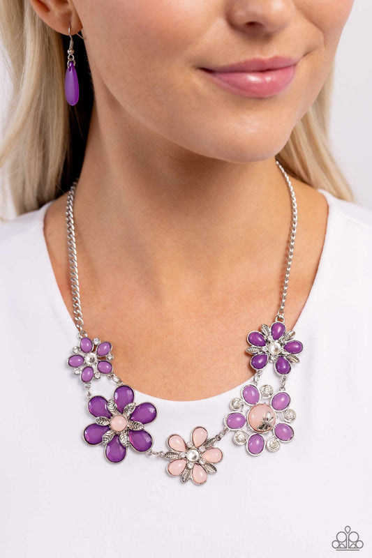 Dragonfly Decadence - Purple Necklace