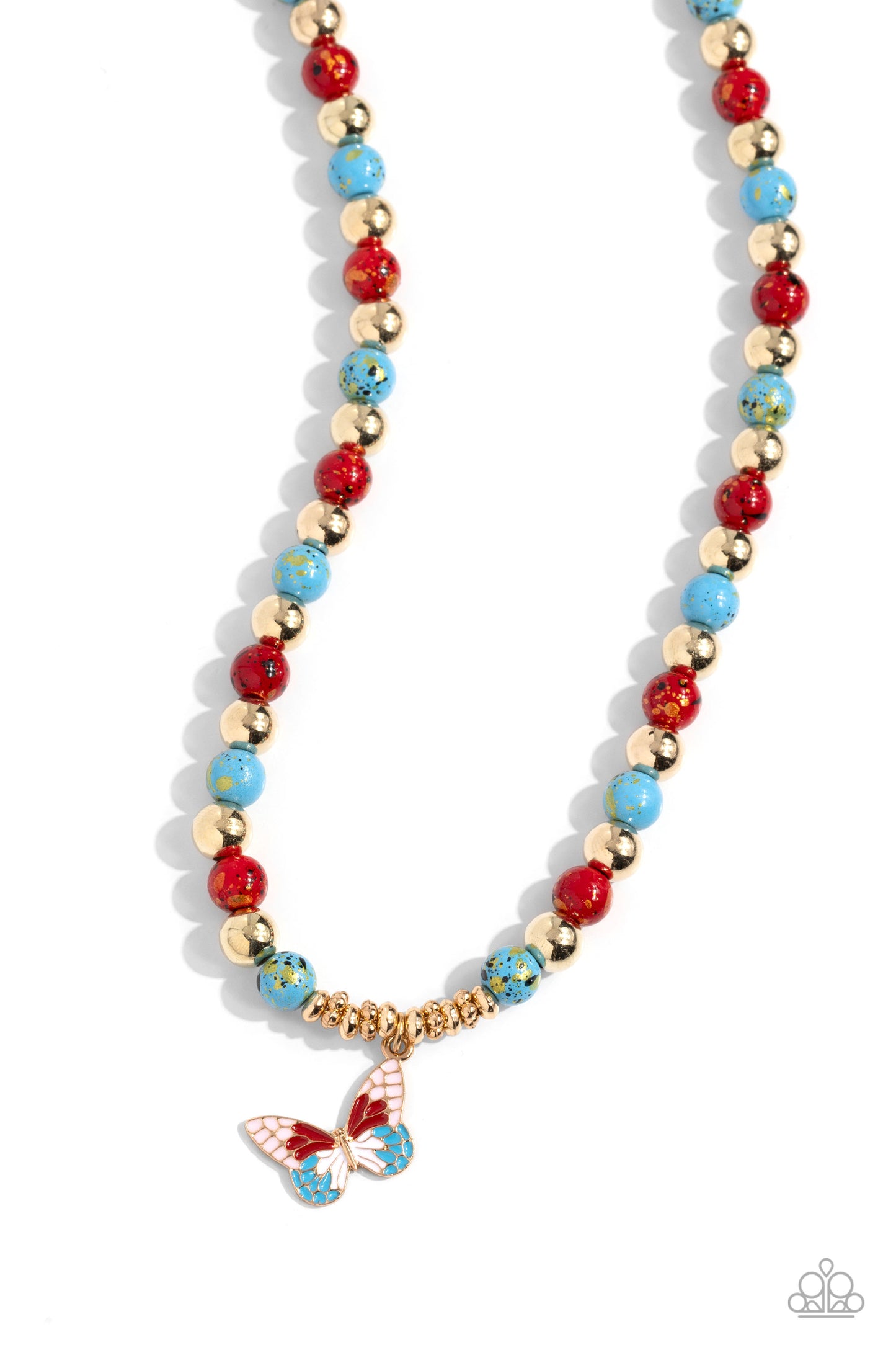 Speckled Story - Red Necklace