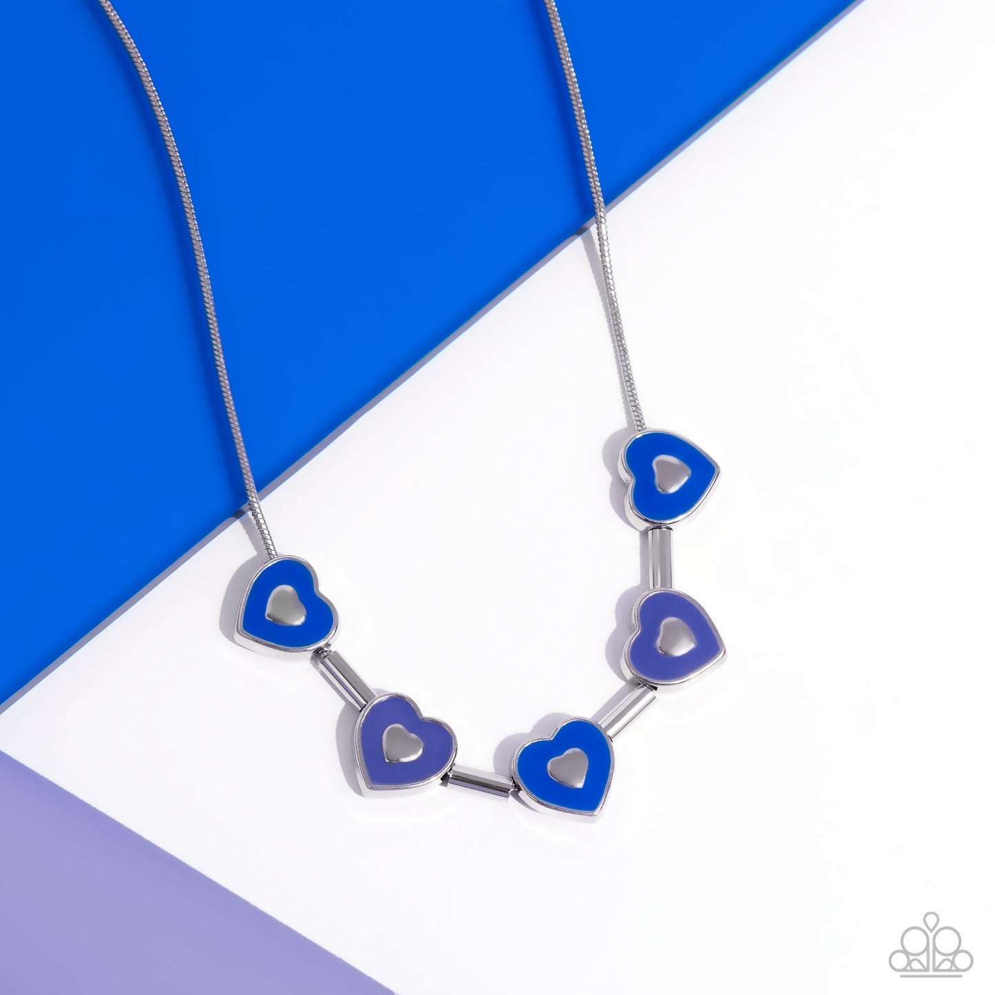 ECLECTIC Heart - Blue Necklace