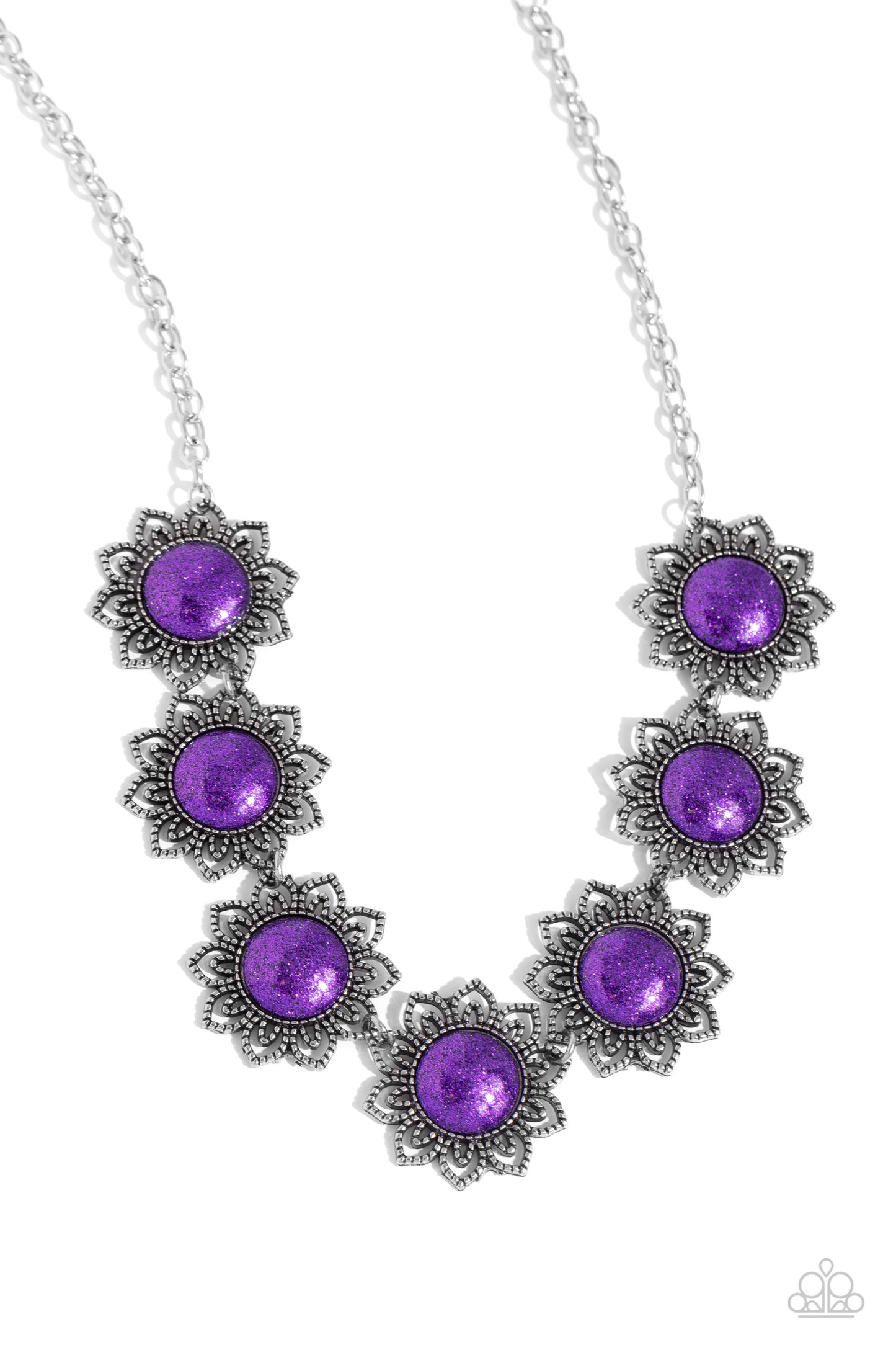 The GLITTER Takes It All - Purple Necklace