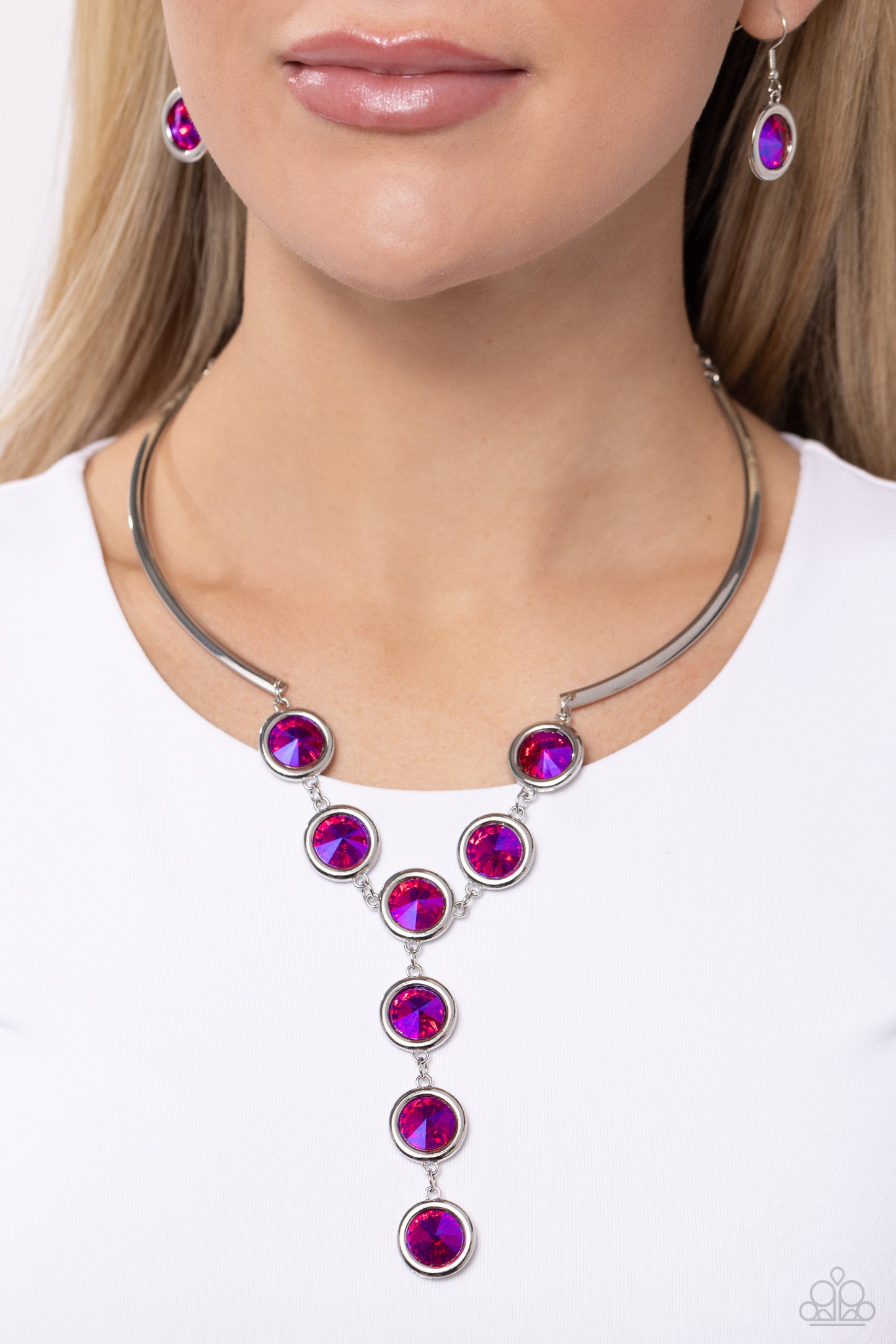 Cheers to Confidence - Pink Necklace