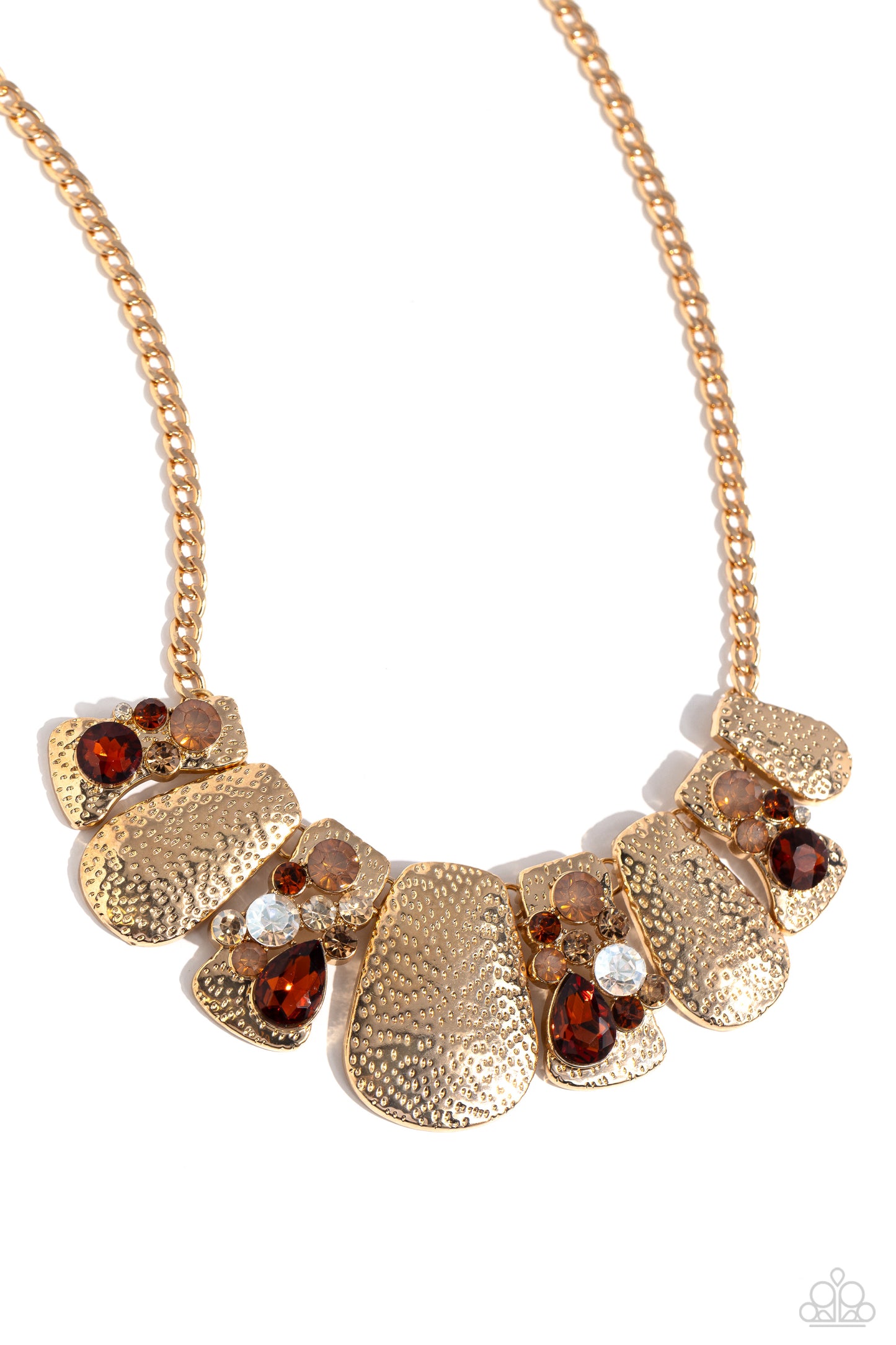 Multicolored Mayhem - Brown Necklace