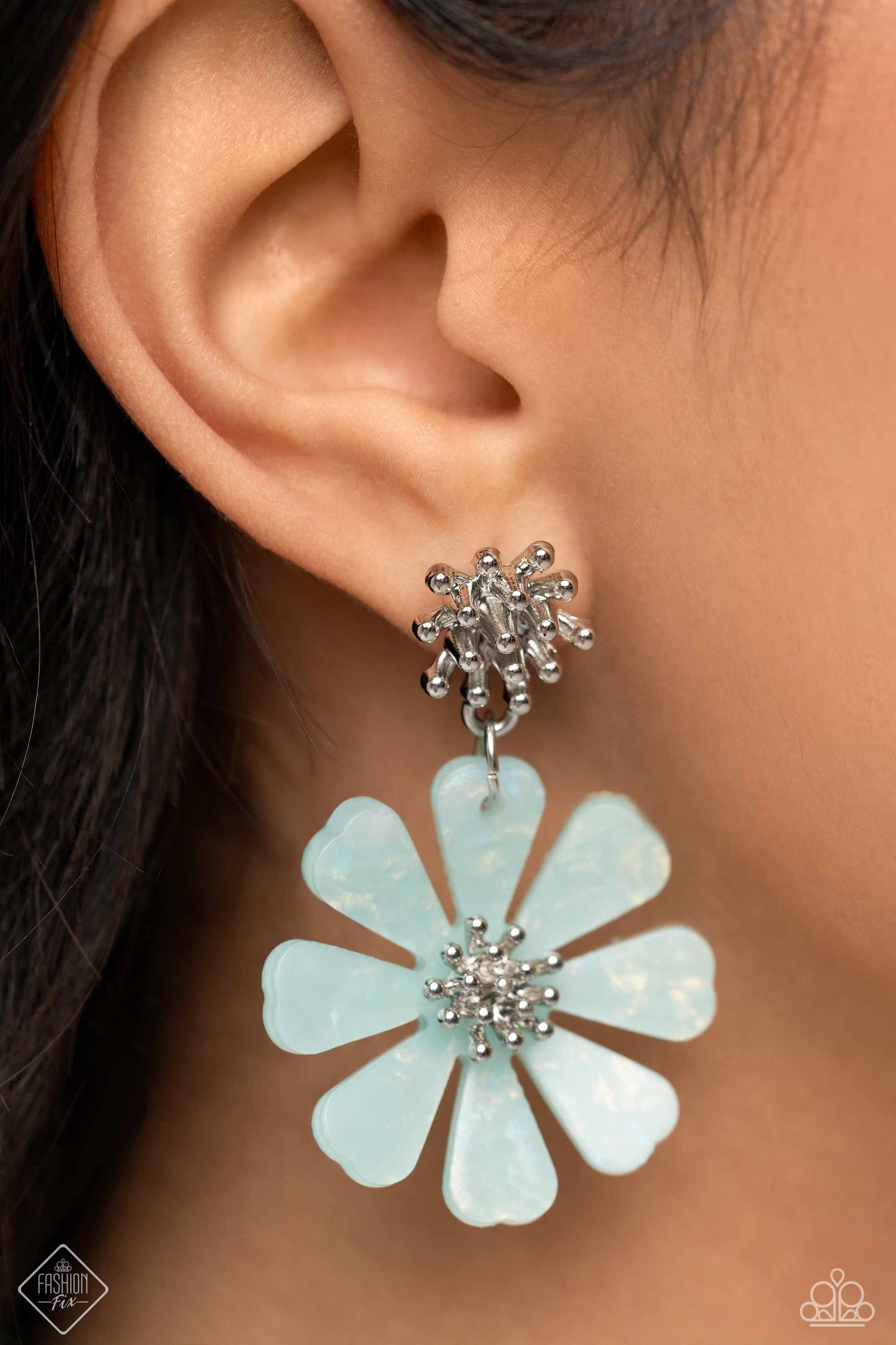 Poetically Pastel - Blue Earring - Fashion Fix March 2023