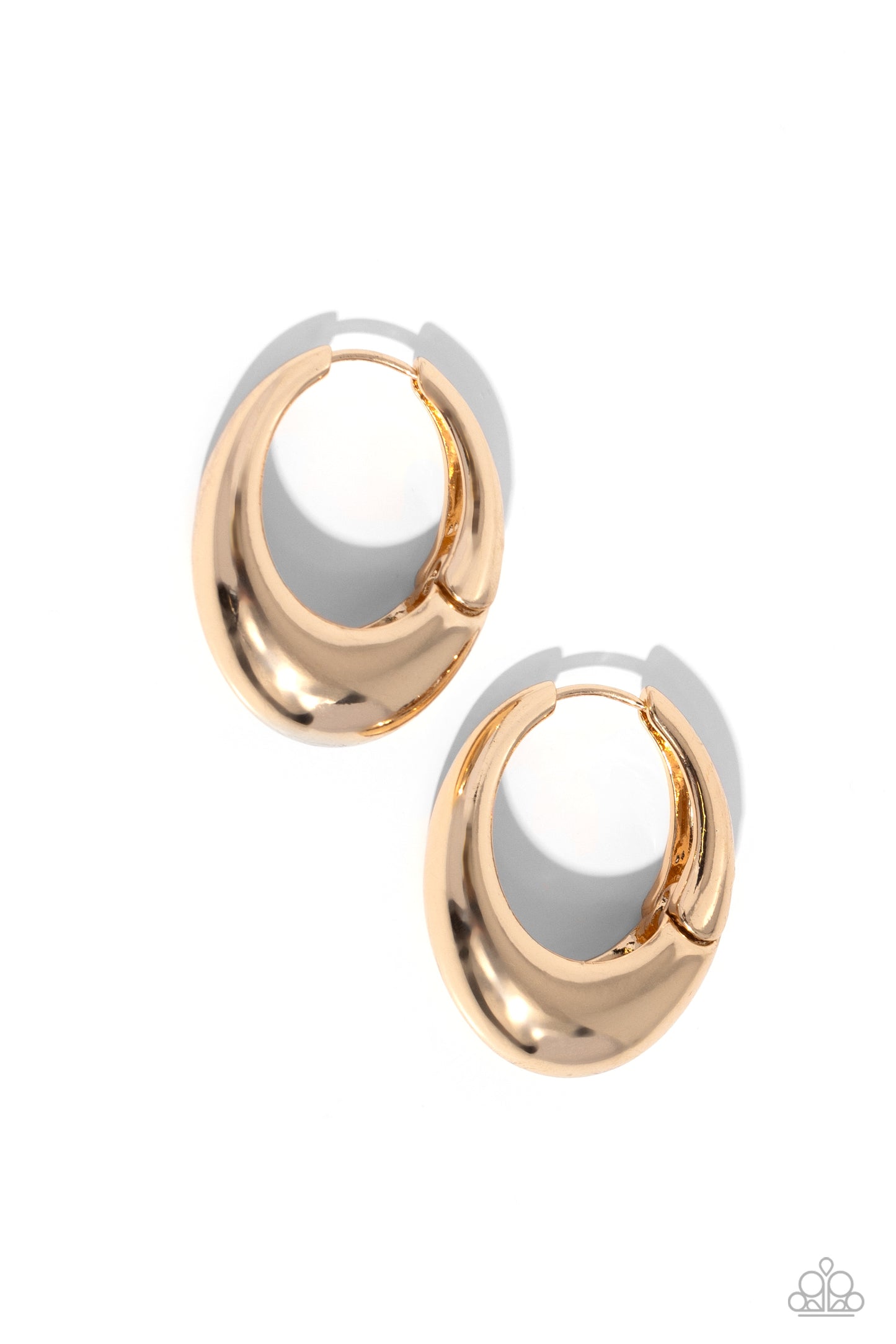 Oval Official - Gold Earring